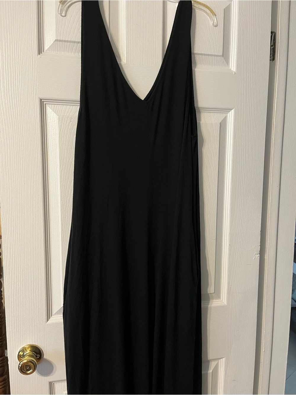 Black Women's V-Neck jumpsuit Fashion Nova